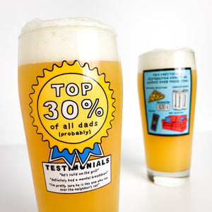 Top 30% Dad [16oz Willi, Raised Print]