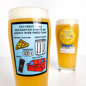 Top 30% Dad [16oz Willi, Raised Print]